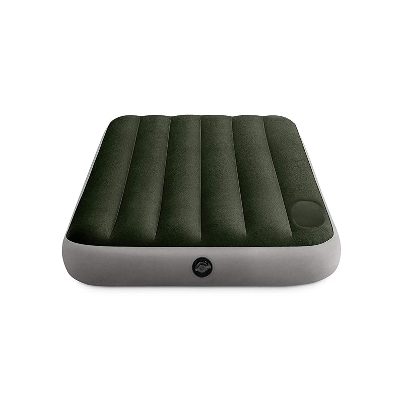 Intex Dura-Beam Downy 10" Queen Air Mattress with Built-In Foot Pump - Variation 1+Queen