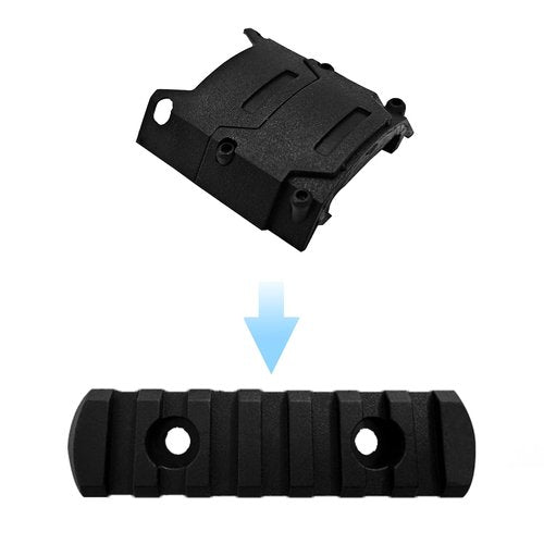 LXYYM Single Picatinny Accessory Black Rail Set for Mlock 3 5 7 9 11 13 Slots Compatible 40 Pack,Black