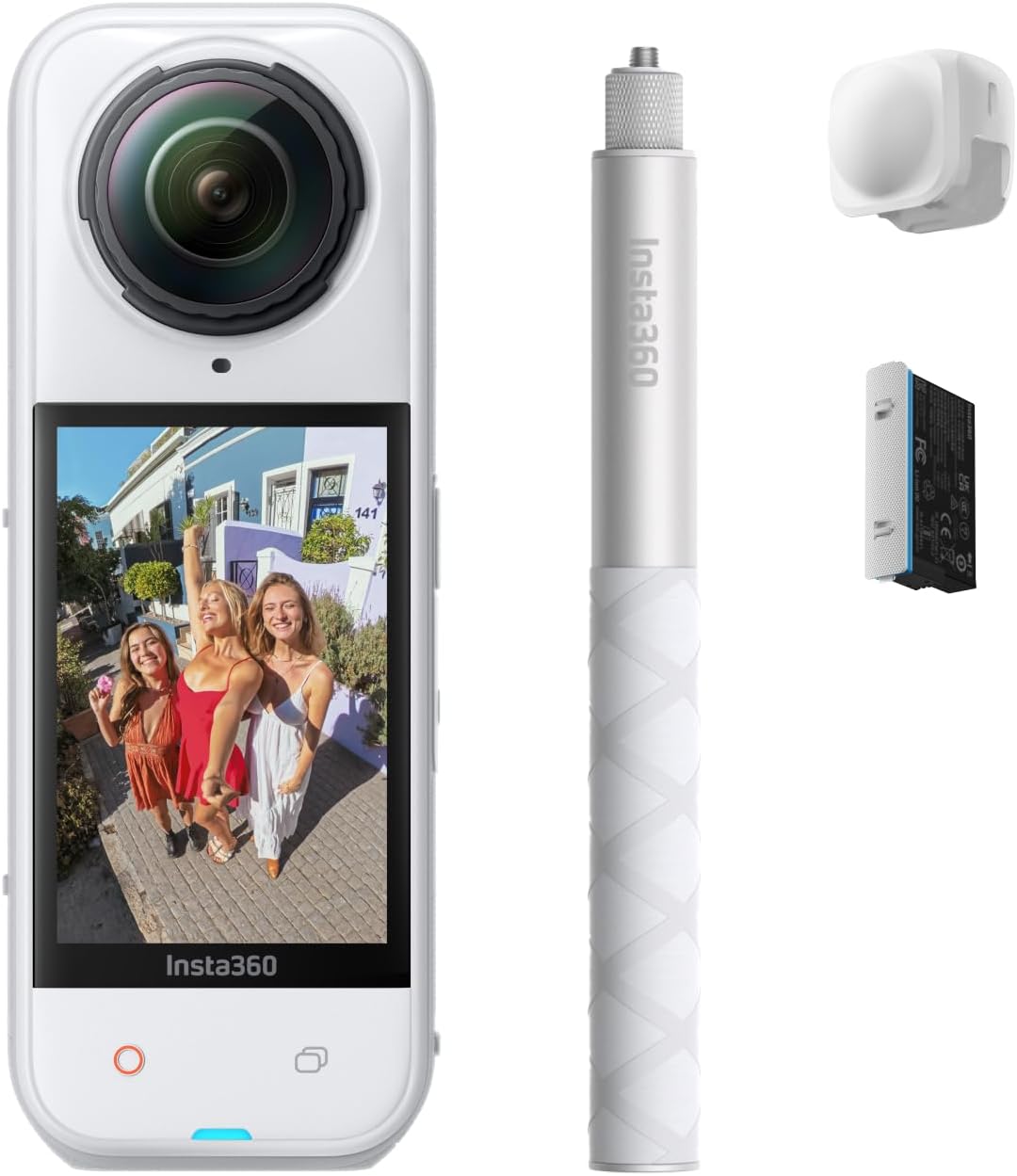 Insta360 X5 - Waterproof 8K 360° Action Camera, Leading Low Light, Invisible Selfie Stick Effect, Rugged and Replaceable Lens, 3-Hour Battery, Built-in Wind Guard, Stabilization, Triple AI Chip Design