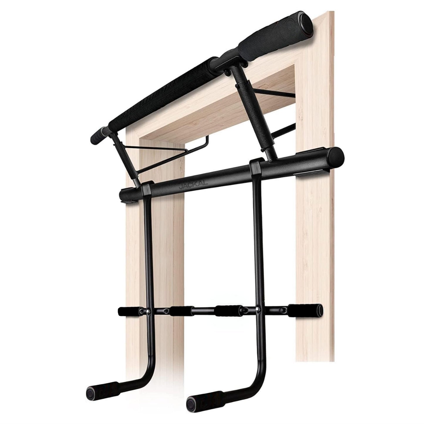 2025 Upgraded Pullup Bar and Dip Bar Station - FULL BODY Home Gym, Easy Storage, Power Tower Dip Station and Pull-up Bar for Doorway, Collapsible Dip Station, No Door Damage, High Weight Capacity, 2025 Upgraded Bodyweight Workout Station