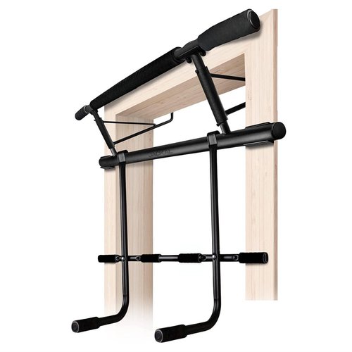 2025 Upgraded Pullup Bar and Dip Bar Station - FULL BODY Home Gym, Easy Storage, Power Tower Dip Station and Pull-up Bar for Doorway, Collapsible Dip Station, No Door Damage, High Weight Capacity, 2025 Upgraded Bodyweight Workout Station