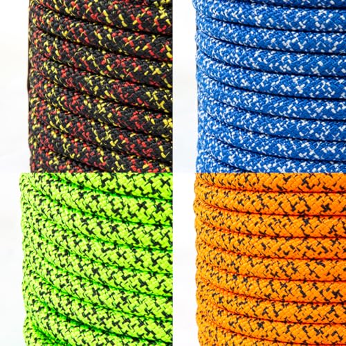 15mm x 125ft Heavy Duty Arborist Climbing Rope with Steel Hook, No-Stretch