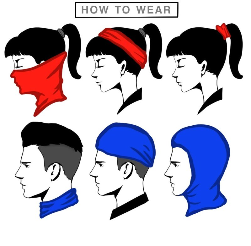 VCZUIUC Headwear Head Wrap Face Scarf Mask Neck Warmer Balaclava for Sports CAMO 5
