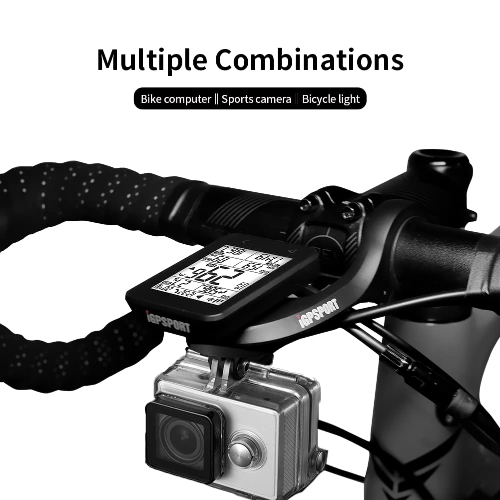 iGPSPORT Bike Computer Mount, Common Extended Out Front Bike Mount Compatible with Garmin Wahoo Cycplus CooSpo XOSS Cycling Computer