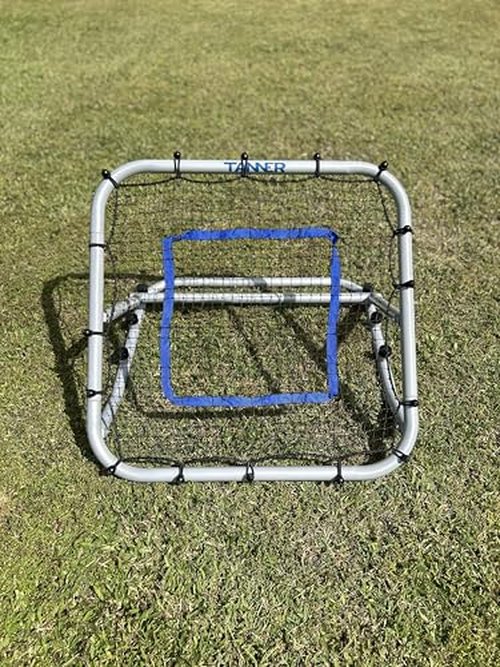 Tanner 3 x 3 Portable Adjustable Rebound Net (Square) for Baseball Softball - Pitching Throwing and Fielding