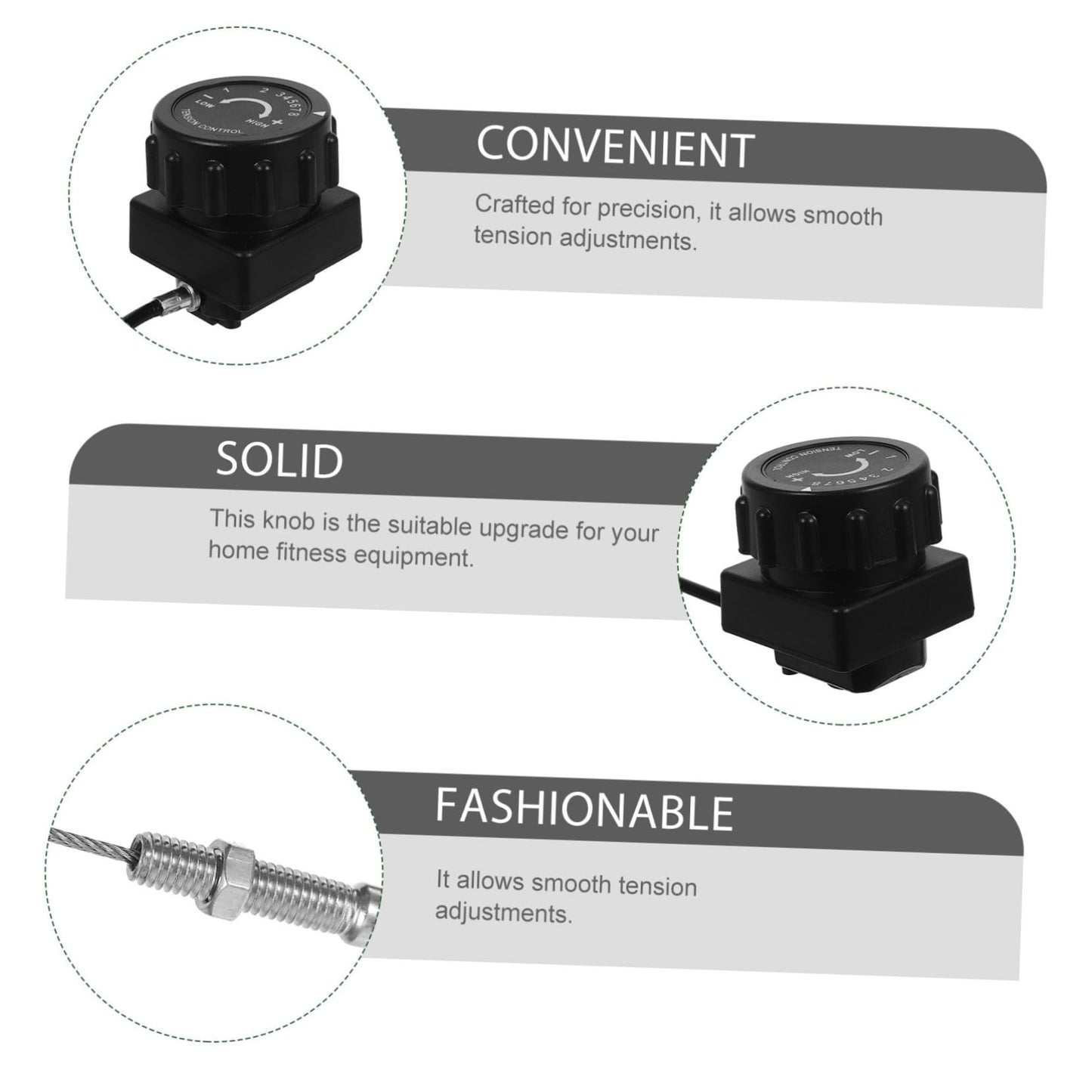 ibasenice Exercise Bike Tension Adjustment Knob Smooth Resistance Control Fitness Bikes Upgrade Home Gym Equipment for Exercise Machine