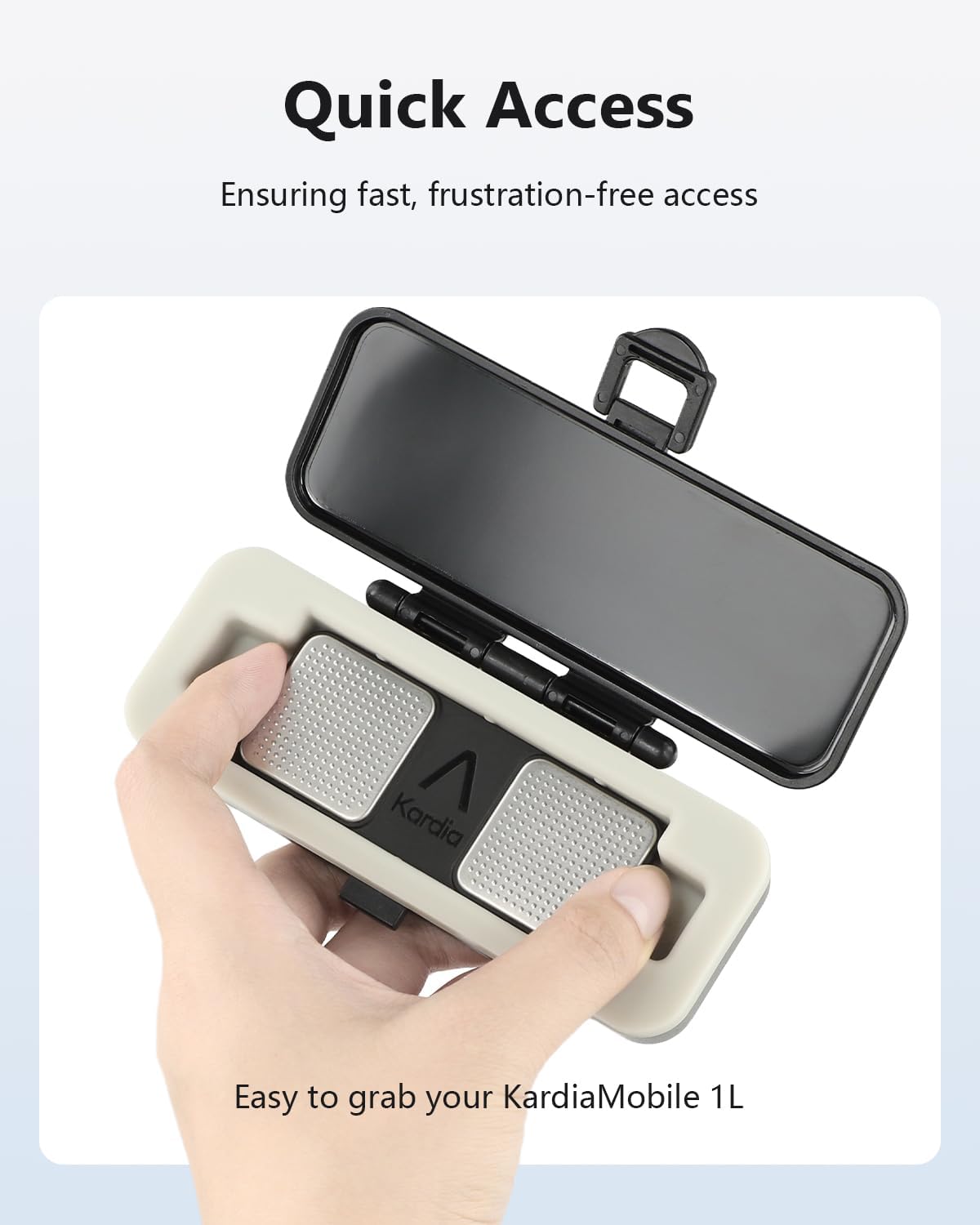 Kardia Mobile Case Only for KardiaMobile 6L EKG Heart Monitor, KardiaMobile 6L Case with Silicone Pad for Travel and Portable, Protect Kardia (CASE ONLY)