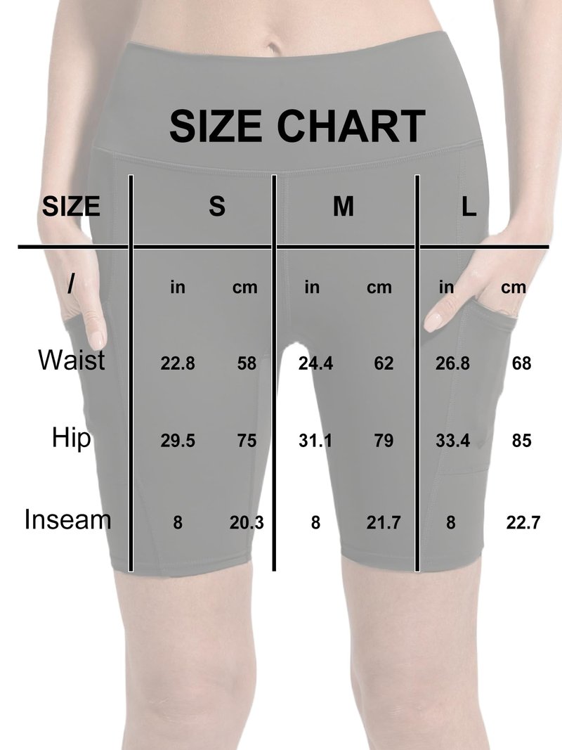 Sanke 4 Pack Tummy Control Biker Shorts for Women with Pockets 8" High Waisted Yoga Pants for Athletic Workout Running
