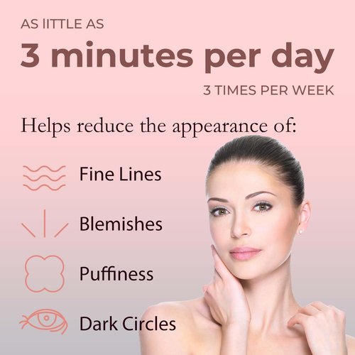 4-in-1 Light-Therapy-Wand,Red Light Therapy for Face and Neck - Microcurrent Facial Device for Anti-Aging - Face & Eye Massager Skincare (2 Colors led Light)