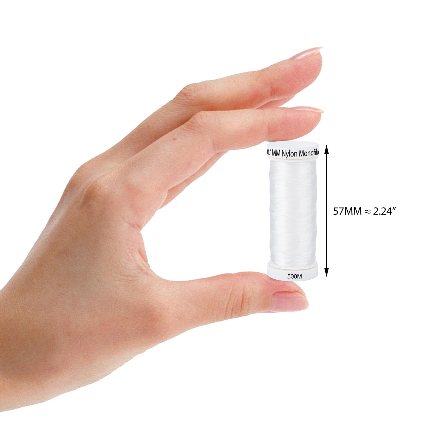 Simthread Clear Invisible Nylon Sewing Thread 500M Thickness 0.1mm