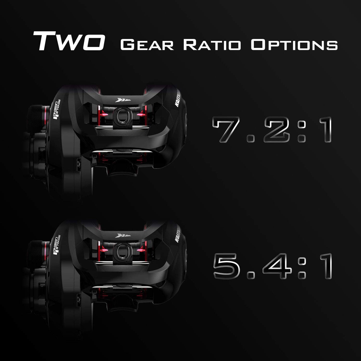 KastKing Royale Legend II Baitcasting Reels, Gear Ratio 7.2:1, Right Handed Fishing Reel