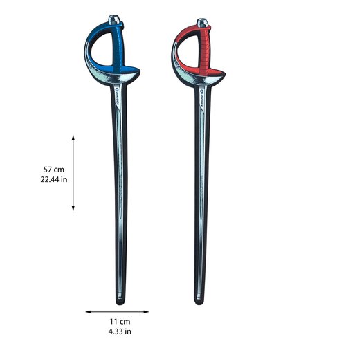 Liontouch - Sports Fencing Sabres, Red & Blue | for Boys & Girls Aged 3+ Years | Foam Toy for Kids in Realistic Design | Safe and Playful Introduction & Practice Weapon for Young Fencers & Children
