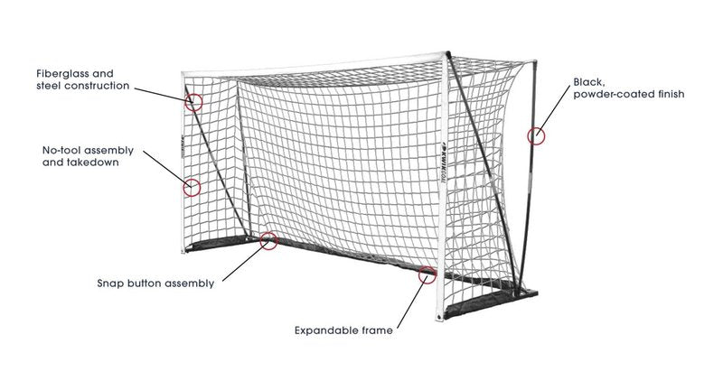 Kwik Goal Kwik Flex Soccer Goal, 4'H x 6'W