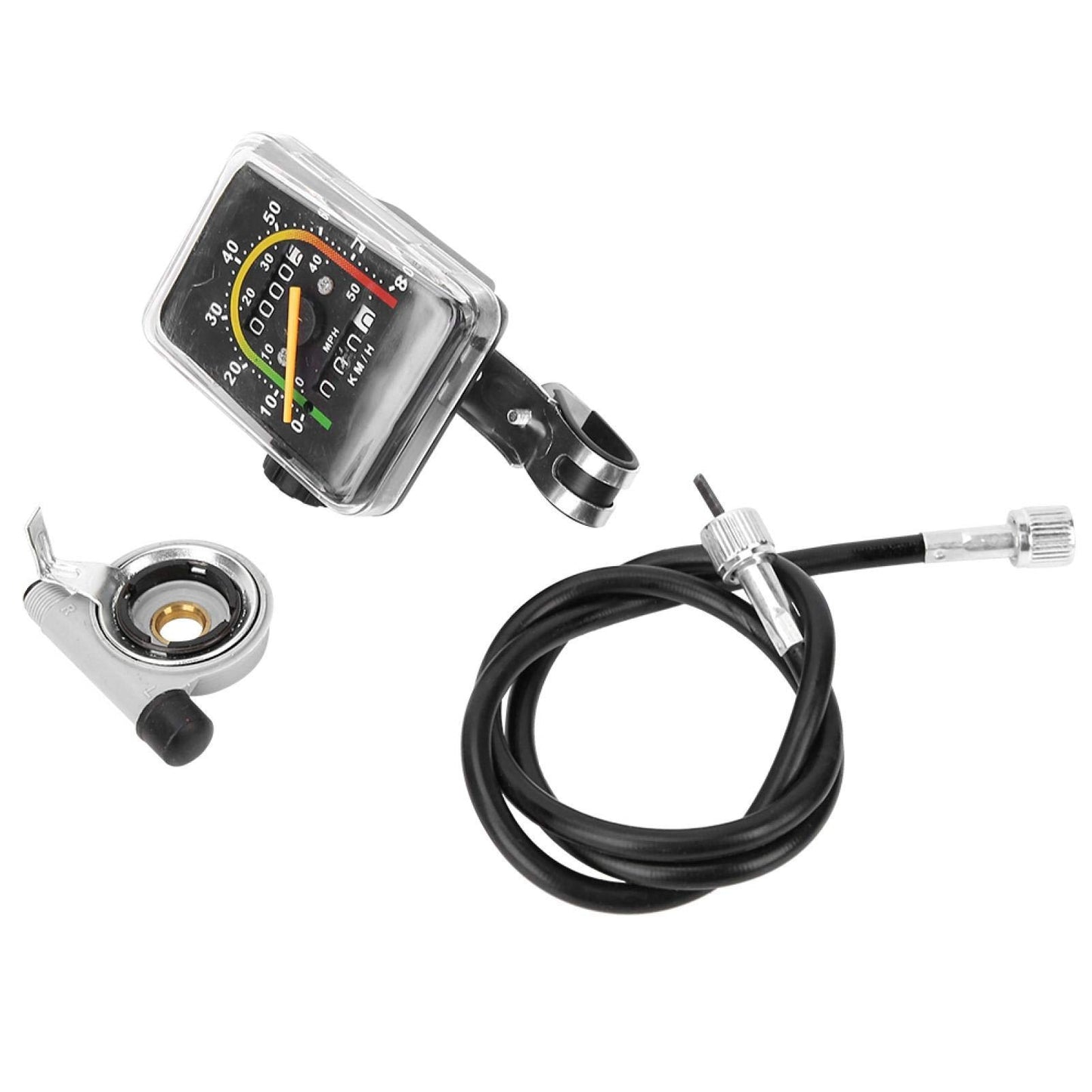 Bike Speedometer, Waterproof Bicycle Odometer MPH, Cycling Speedometer Bicycle Computer Mountain Bike Code Table Waterproof Mechanical Odometer for All Bicycles
