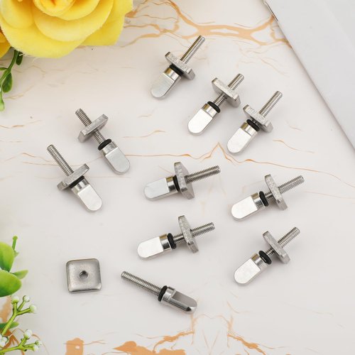 10pcs Surfboard Fin Screws, 316 Stainless Steel Paddle Board Fin Screw and Plate Surfboard Surfing Accessories with O-Rings for Surf Longboard & SUP