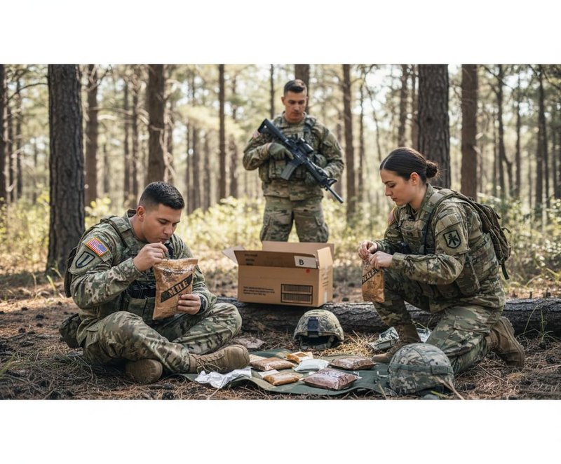 2026 Inspection U.S. Military Surplus MREs A and B Case – 2 Cases of 12 each Meals ready Eat | Genuine Military Rations with Flameless Heaters | Long Shelf-Life Emergency Food Supply