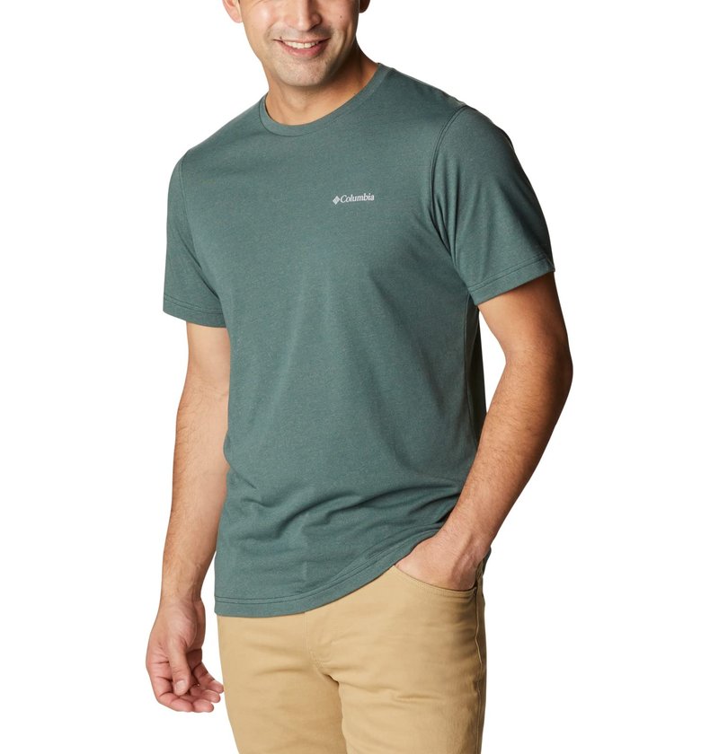 Columbia Men's Thistletown Hills Short Sleeve, Spruce Heather, 5X Big
