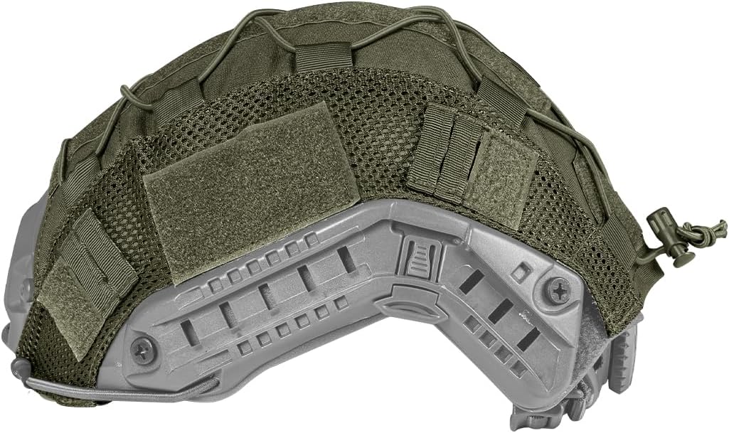 IDOGEAR SPORTS Tactical Helmet Cover for Fast Helmets - Camo M/L Size - Durable 500D Nylon Tactical Gear for Airsoft, Paintball, Hunting