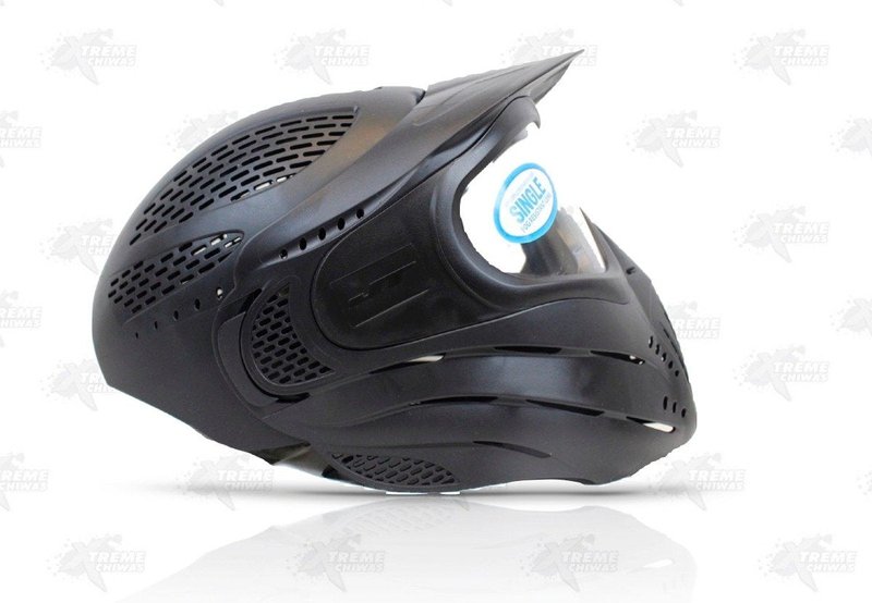 JT Premise Total Headshield Paintball Goggle Mask, Full Head Coverage, 260° View, Quick-Change Lens, Black with Standard Lens