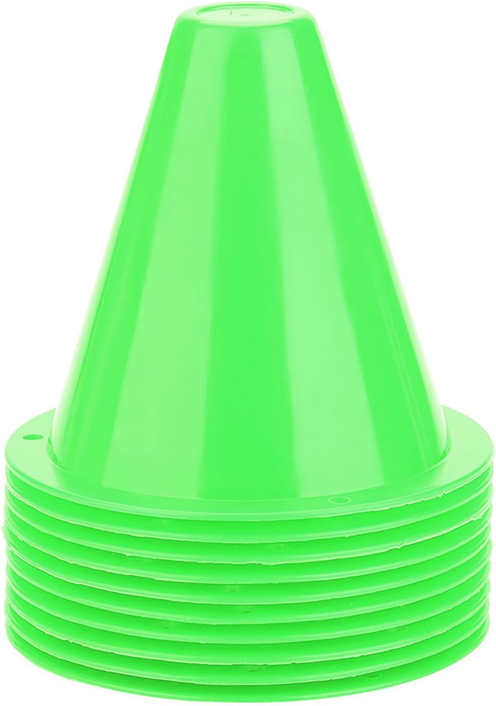10-Pack Football Training Cones, Bracket Accessories, Obstacle Marking Set