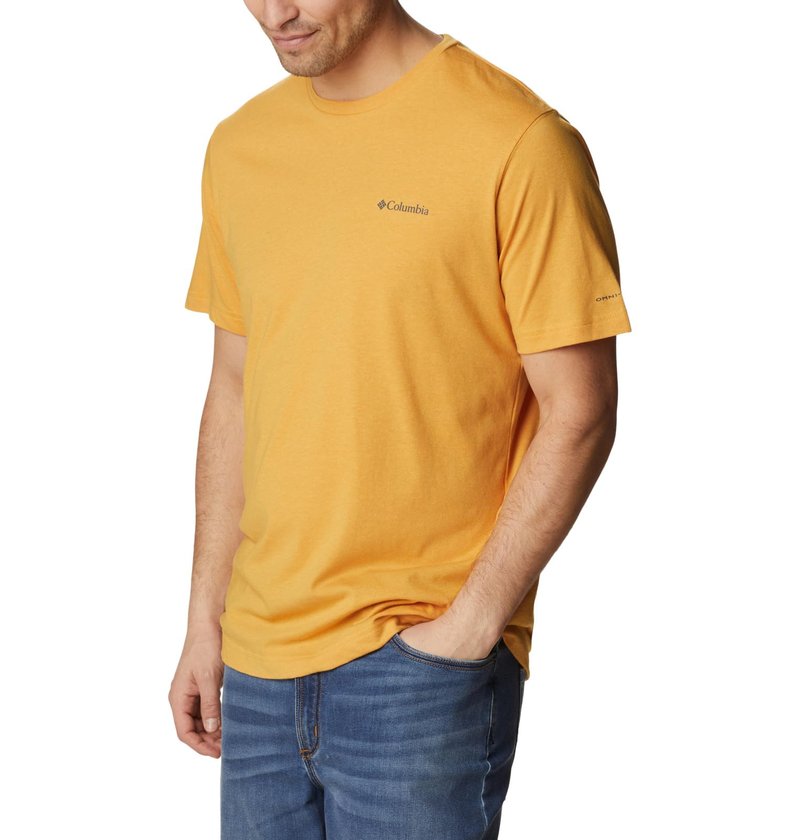 Columbia Men's Thistletown Hills Short Sleeve, Raw Honey, Medium