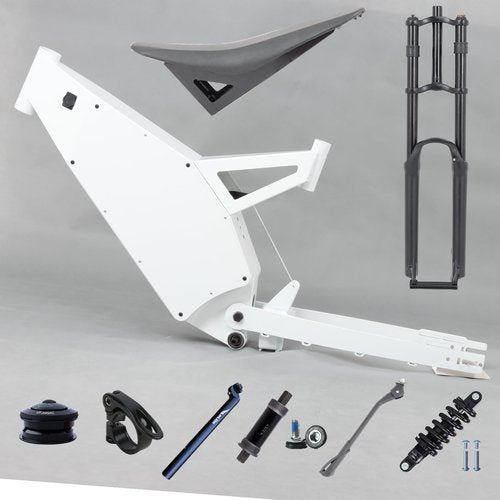 KEYU F6 Step Strong Carbon Mountain Fat 26 Aluminum Dirt Full Suspension Enduro Bomber Electric Bicycle Bike Ebike Frame