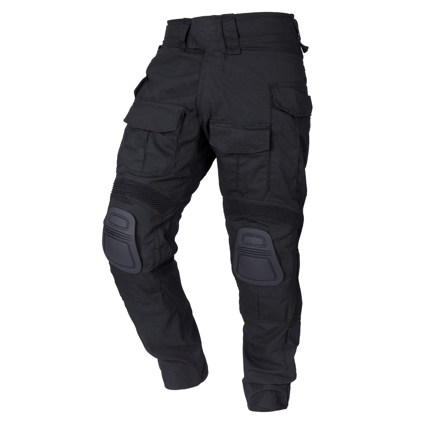 IDOGEAR Men's G3 Combat Pants with Knee Pads Multi Camouflage Trousers Airsoft Hunting Paintball Tactical Outdoor Pants (Black,32W x 32L)