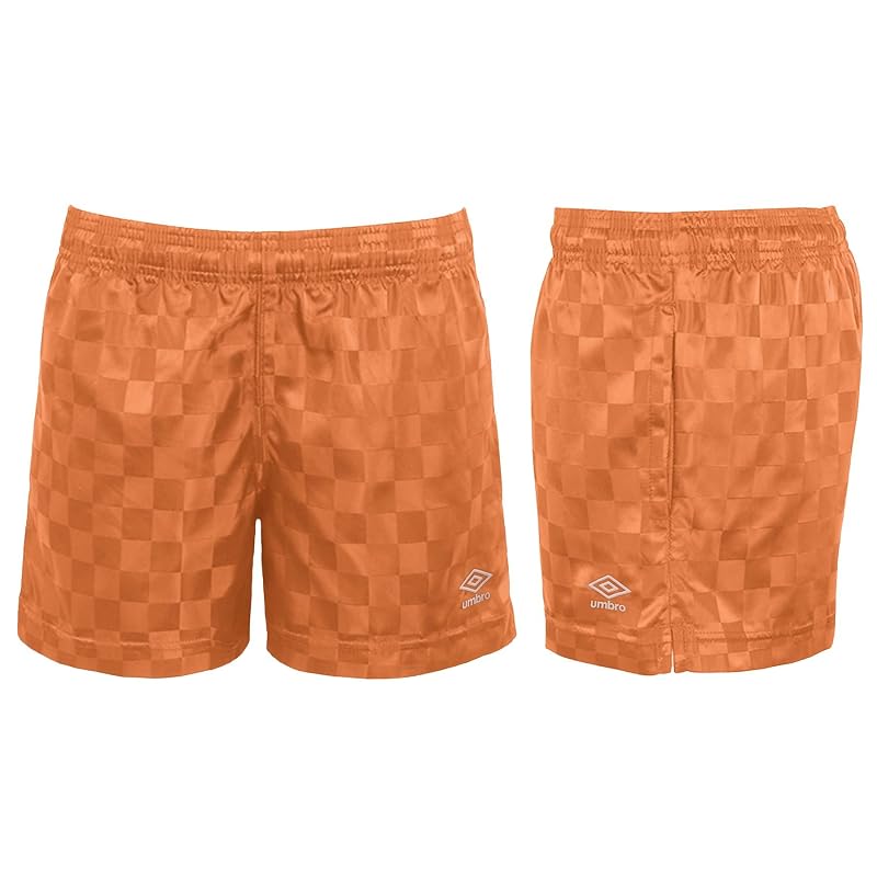 Umbro Girls Checkerboard Short - Gingersnap/Pink Clay, Medium