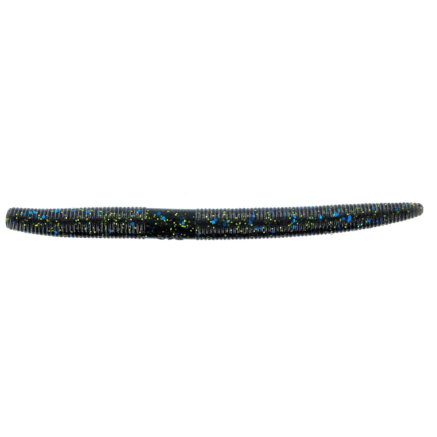 Yamamoto 5'' Senko Smoke W/ Black, Blue & Chartreuse Flake (10 Pack)