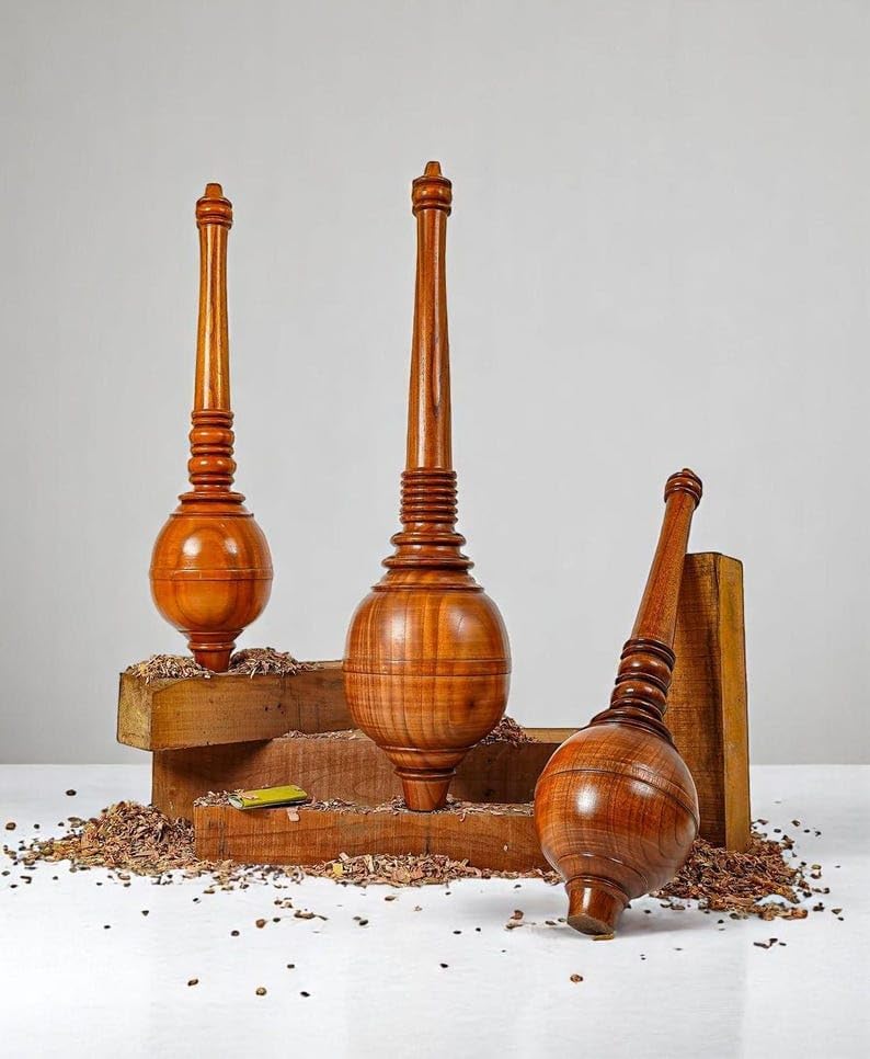 Indian Wooden Gada Mace, Traditional Rosewood Exercise Club, Strength Training Equipment (Brown, 14 kg or 31 lbs)