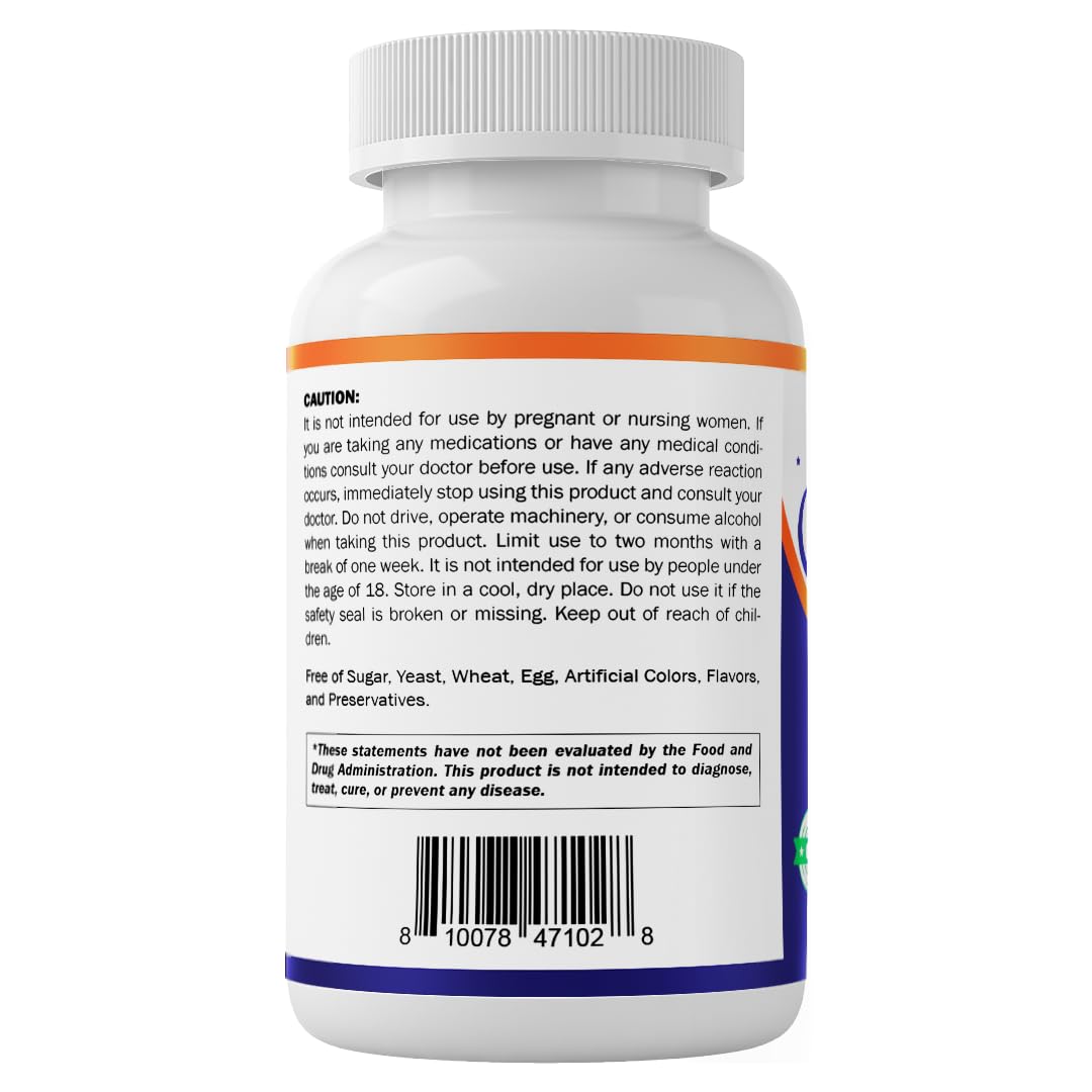 Vitamatic Melatonin 60 mg Fast Dissolve Tablets - 60 Vegan Natural Berry Flavor Tablets - Non-Habit Forming - Non-GMO, Gluten Free (1 Bottle)
