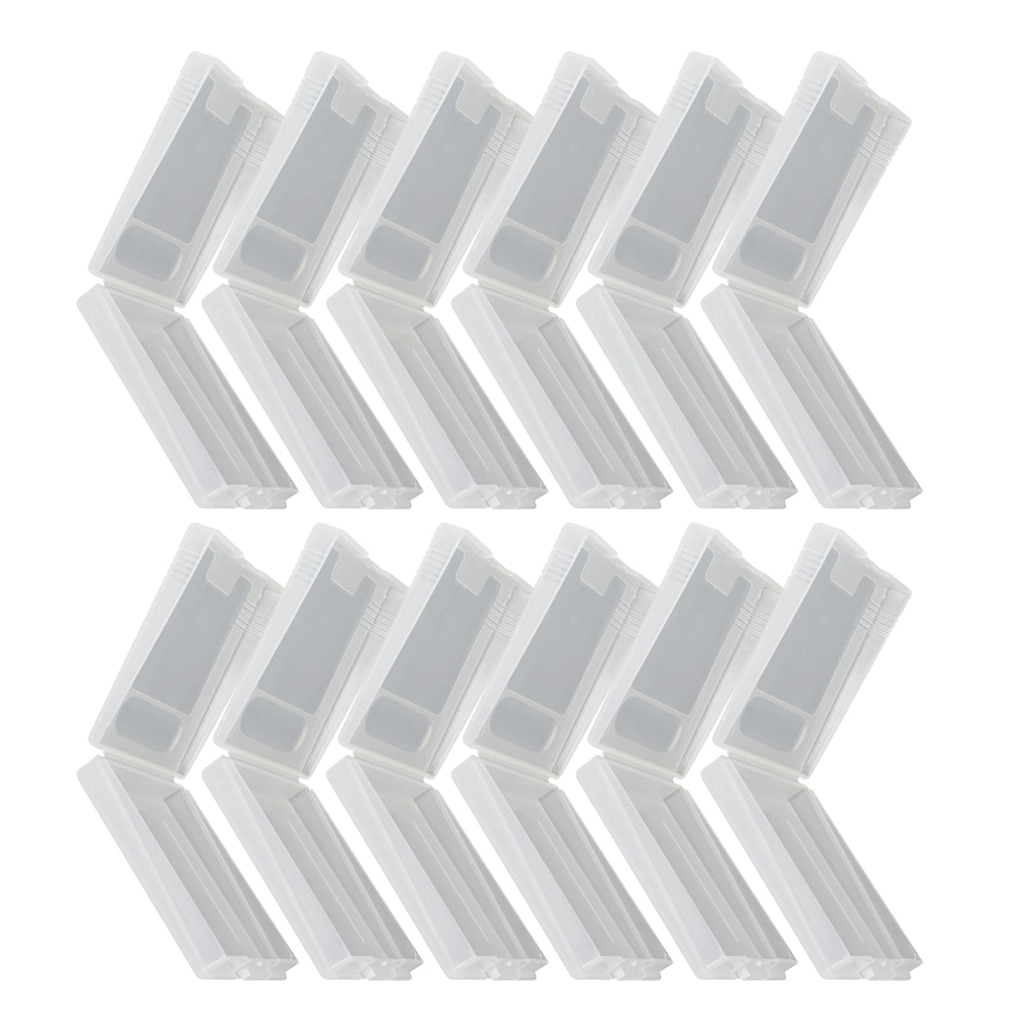 12PCS Clear Protective Game Cartridge Case Storage Box