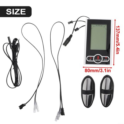 Exercise Bike Monitor, Exercise Bike Computer Indoor Monitor, Stationary Bicycle Monitor Speedometer with Heart Rate Sensor Measures Distance, Time, Speed, Calories