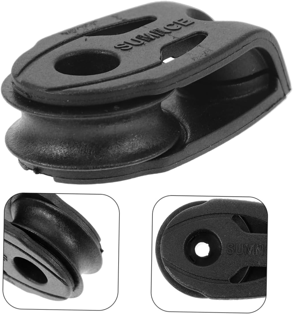 2pcs Single Swivel Pulley High-Strength Nylon Bearing Block for Kayak Sailboat and Use Easy Installation and Precision Manufacturing for Lifting and Stabilizing