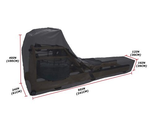 Rowing Machine Cover, Fitness Equipment Protective Cover and Oxford Waterproof Fabric are The Ideal Choice for Indoor and Outdoor useοΌBlackοΌ