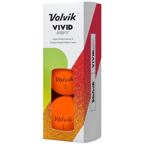 Volvik Vivid Soft Matte Finish Orange Golf Balls (One Dozen)