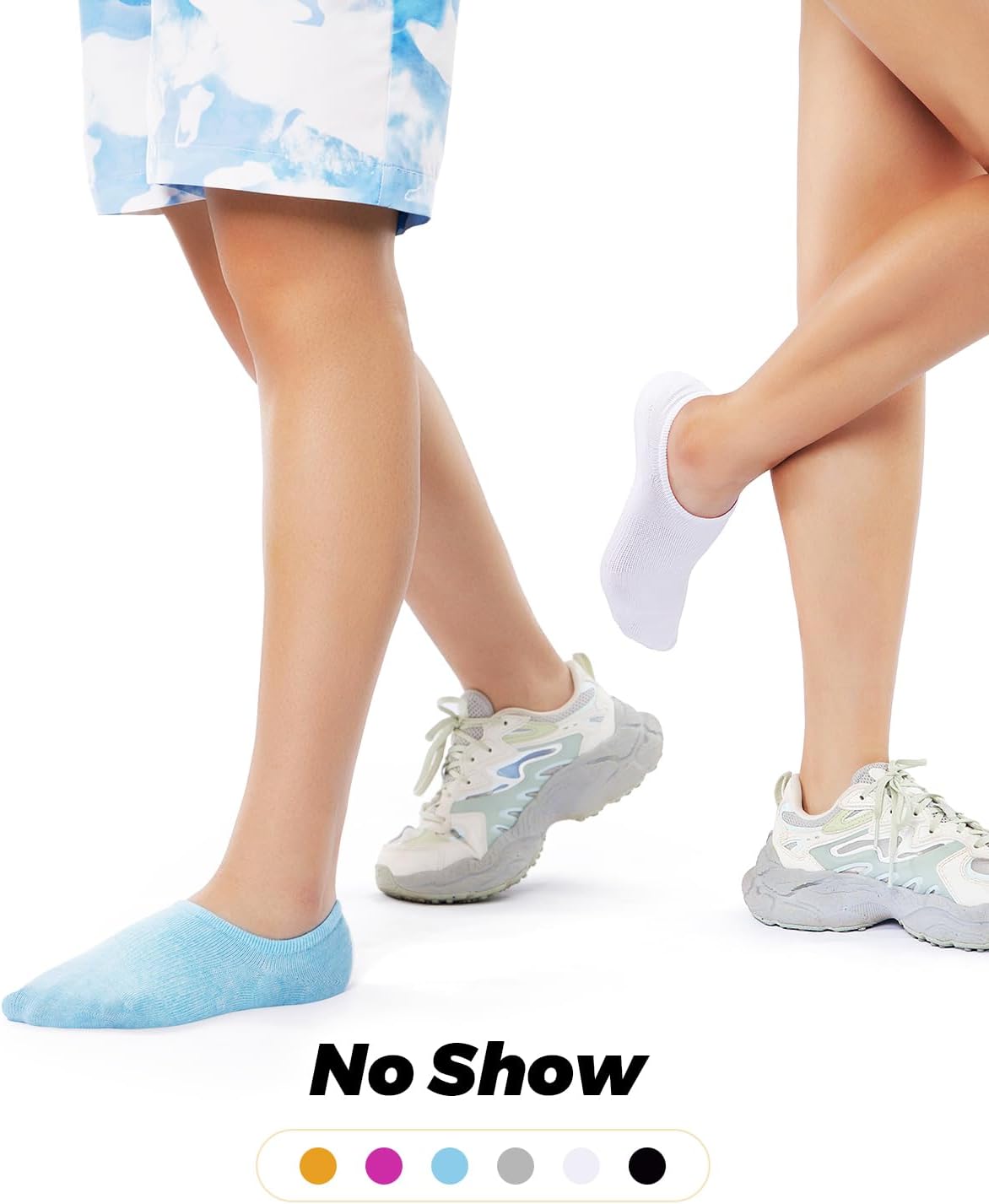 IDEGG No Show Socks Womens and Men Low Cut Ankle Short Anti-slid Athletic Running Novelty Casual Invisible Liner Socks