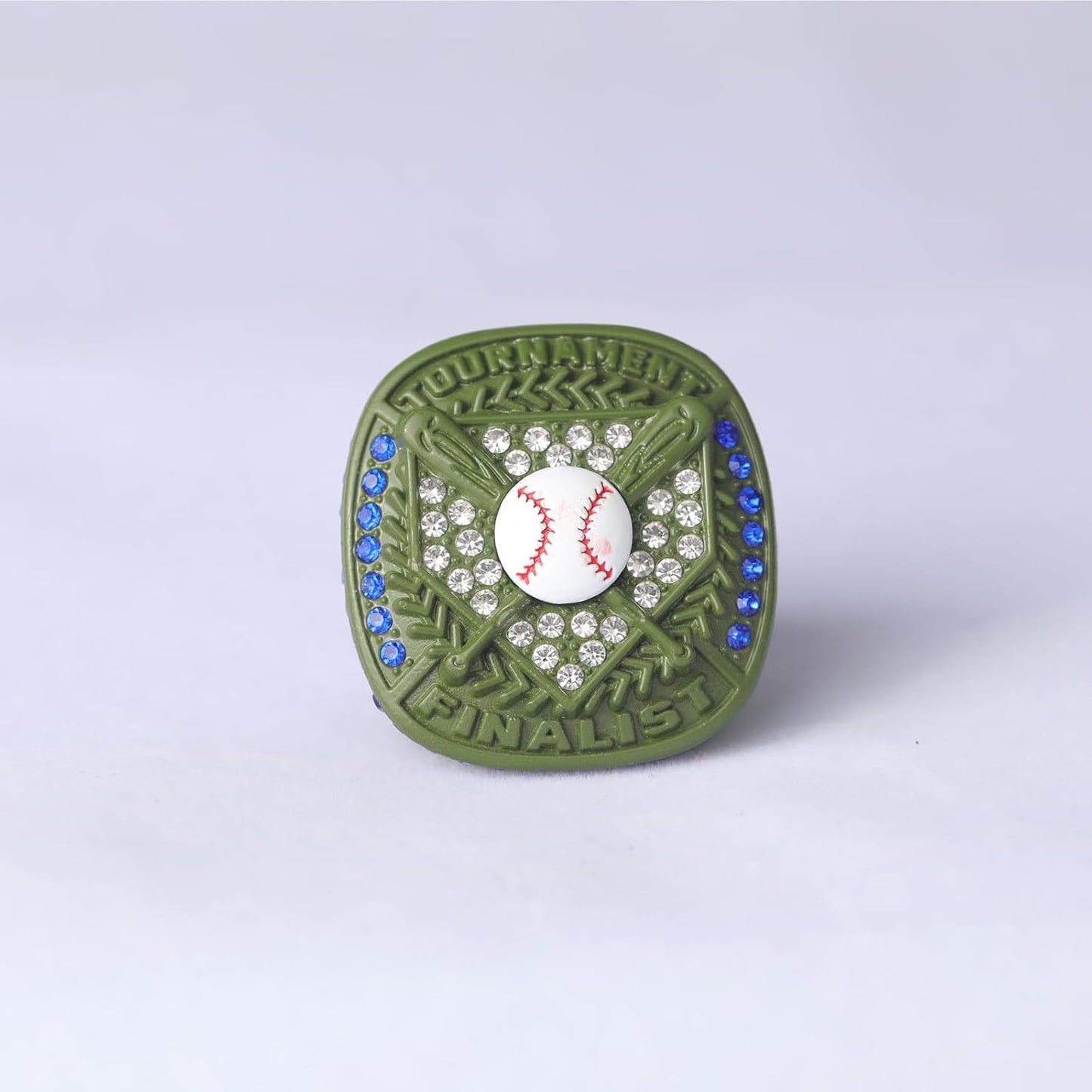 12 pcs Pack Baseball Tournament Options Championship Ring Trophy on Side Size 9