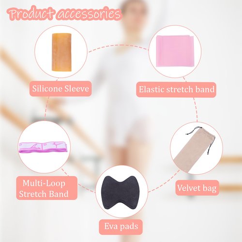 Professional Wooden Ballet Foot Stretcher Set - Arch Enhancer and Toe Strengthener for Ballet Dancers, Gymnasts, Yoga Practitioners with Portable Bag- Ideal Dance Accessories Gift