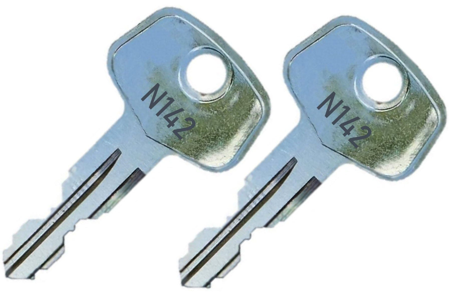 2 Thule N142 Replacement Keys - Roof Racks, Rails, Cargo Box, Carriers, Crossbars, Haulers, Bags (Codes N001-N250 or N001R-N250R) Better Than OEM!