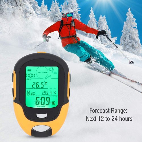 VGEBY Altimeter, FR500 Outdoor Multifunctional Hygrometer Thermometer Barometer for Climbing Hiking Barometer/Altimeter Sensor