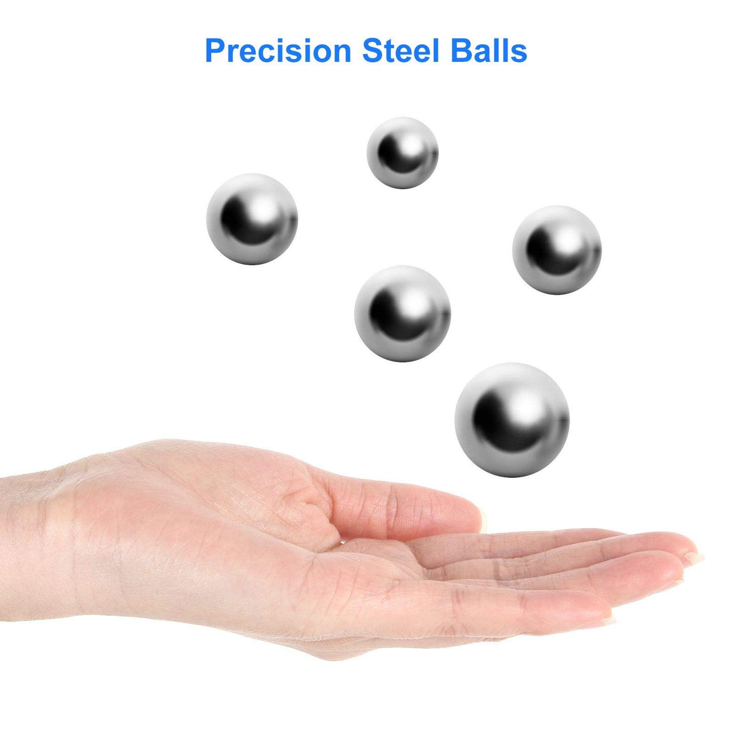 1200Pcs 3/8'' Slingshot Ammo Ball 9mm Precision Steel Bearing Balls Scout Slingshot Ball for Hunting