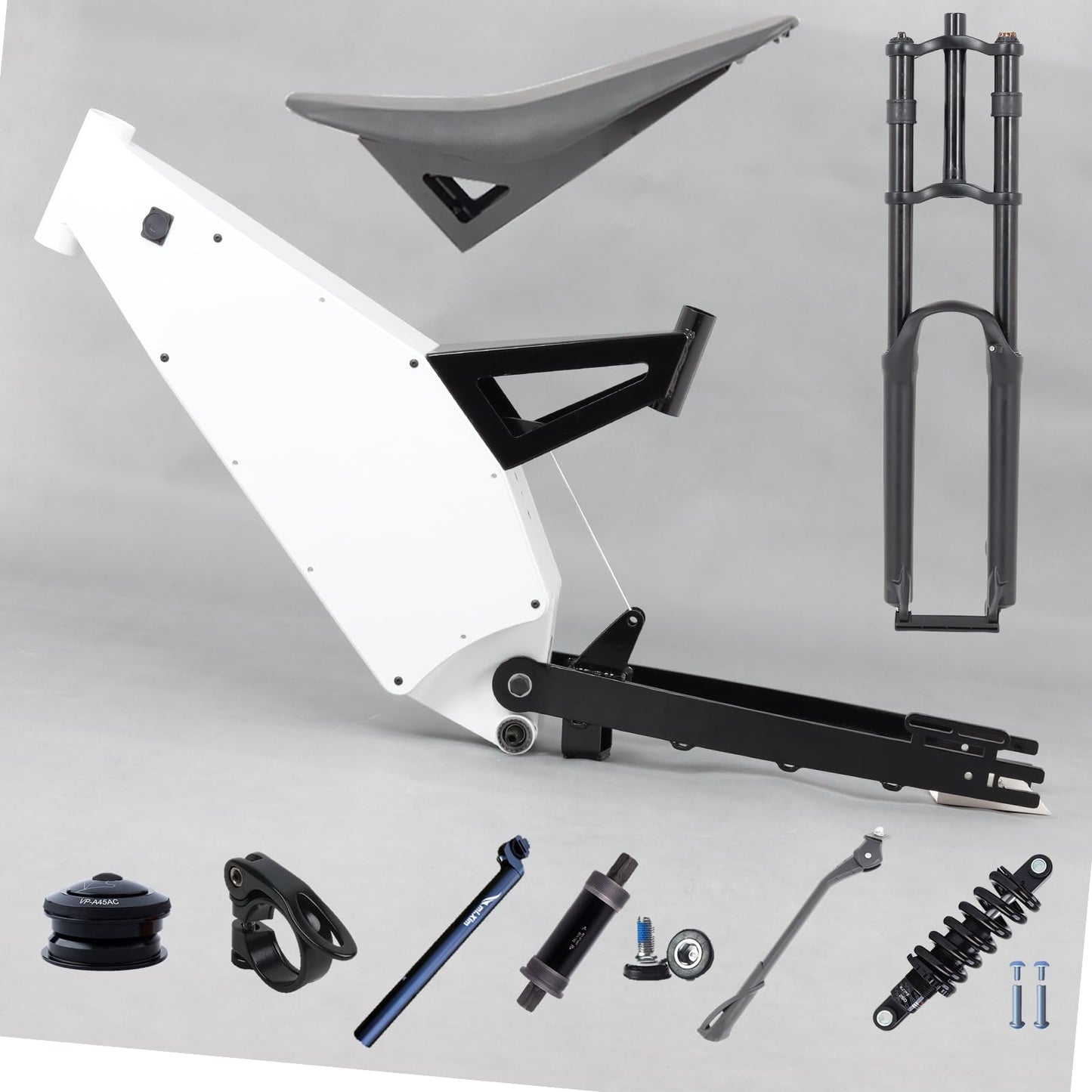 KEYU F6 Step Strong Carbon Mountain Fat 26 Aluminum Dirt Full Suspension Enduro Bomber Electric Bicycle Bike Ebike Frame