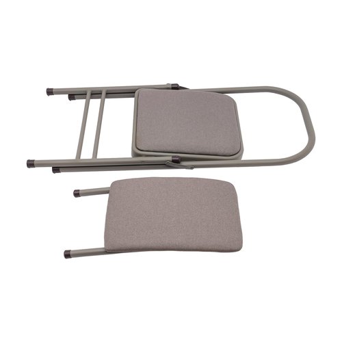 Foldable Yoga Auxiliary Chair Balance Handstand, Stool with Lumbar Support, Relieve Neck and Back 242 lbs, for Adults, Waist/Leg Exercises, Hip Movement, Meditation, Stretching,Home, Studio (Grey)