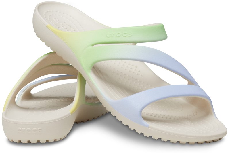 Crocs Women's Kadee II Sandals, Blue Green Ombre, 8