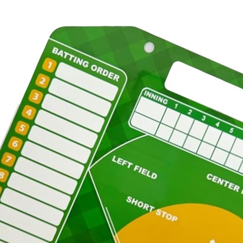 XUZHID Coaching Plate,Baseball Coaching Board Double Sided Baseball Lineups Board Dry Erases Baseball Clipboard Coaching Accessories Enduring