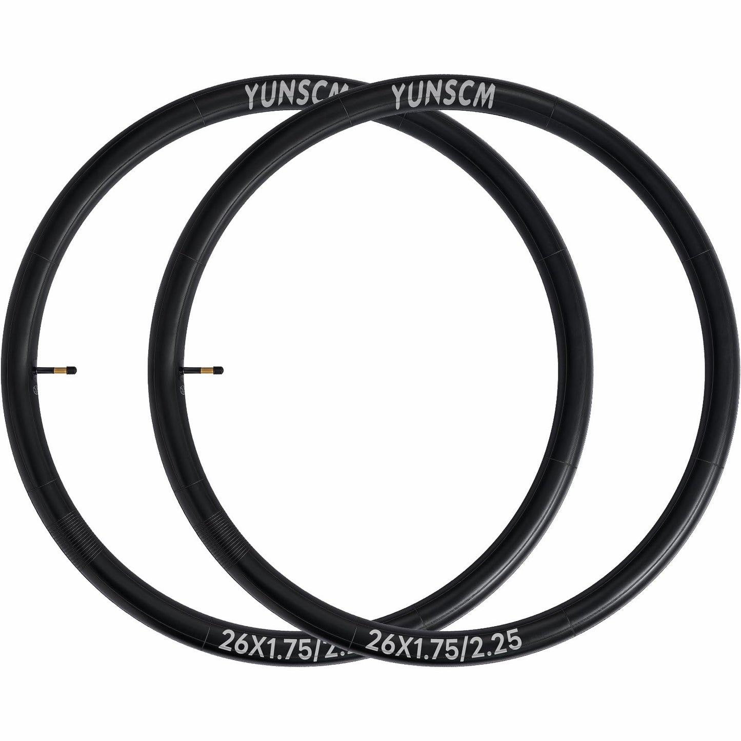 2-PCS 26" Heavy Duty Bike Tubes 26x1.95 26x2.10 26x2.125 AV48MM Schrader Valve 45/57-559 26'' Bicycle Tubes 26x1.75 26x2.0 26x2.25 Compatible with 26x1.75/2.25 Bike Tubes