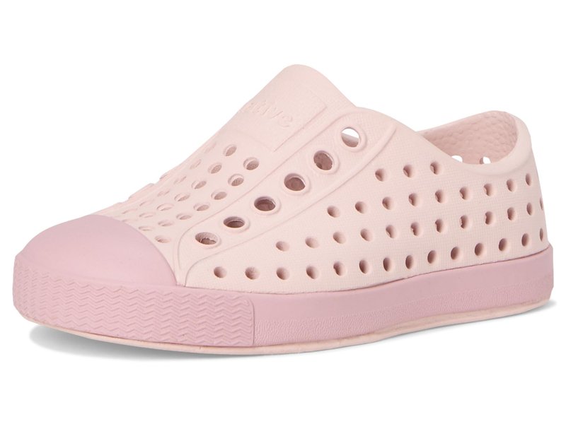 Native Shoes Unisex-Kids Jefferson Sneakers, Dust Pink/Balos Pink, 8 Toddler