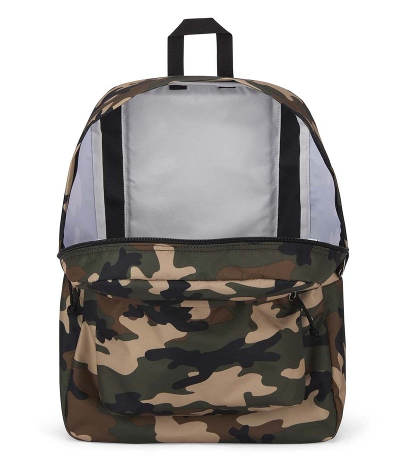 JanSport SuperBreak One Backpacks - Durable, Lightweight Bag with 1 Main Compartment, Front Utility Pocket with Built-in Organizer - Premium Backpack, Buckshot Camo