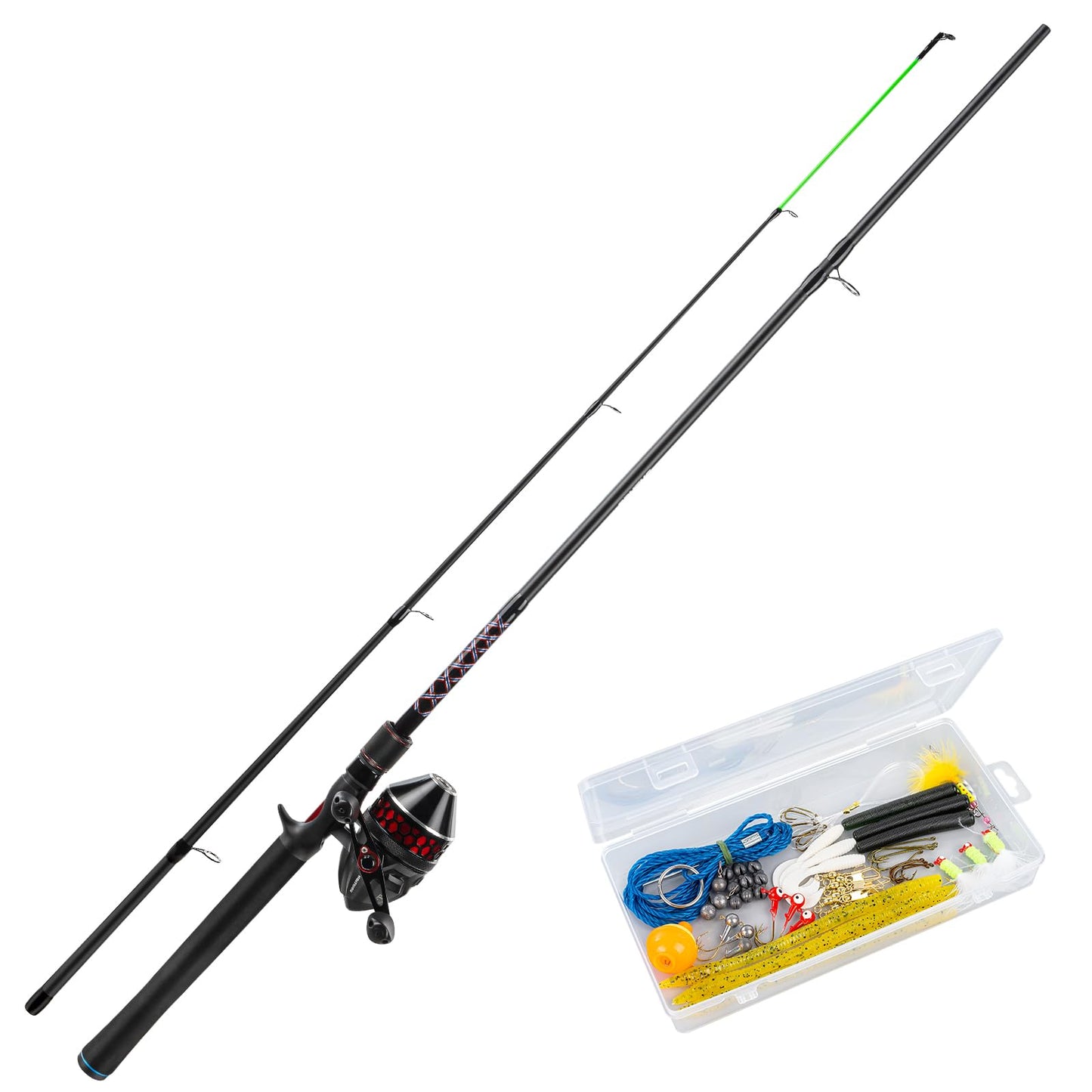 KastKing Brutus SpinCast Fishing Reel Combo, 6'6" M 30 Reel